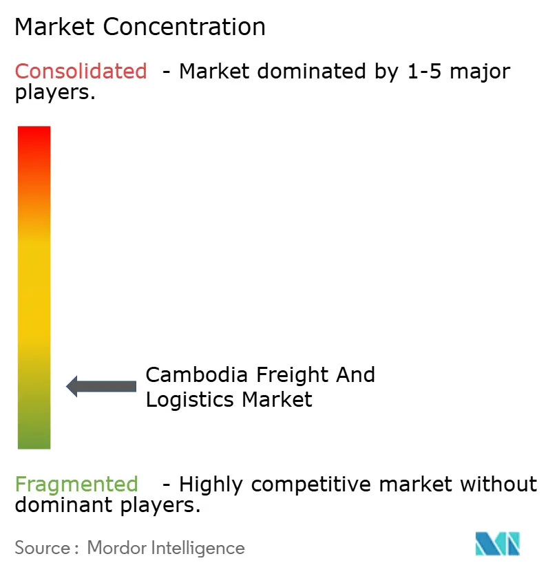 Cambodia Freight & Logistics Market Concentration