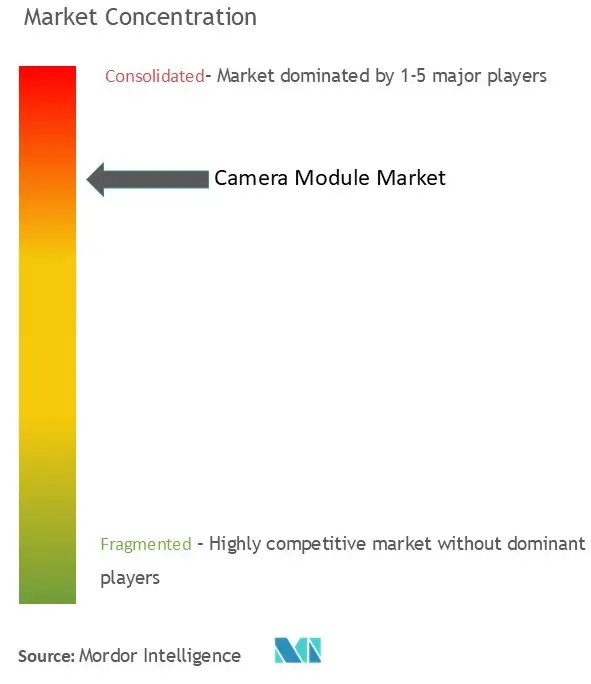 カメラモジュール市場の集中度