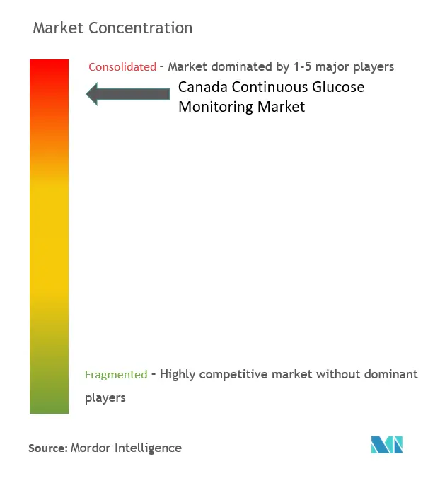 Canada Continuous Glucose Monitoring Market Concentration