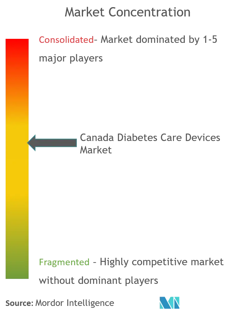 Canada Diabetes Devices Market Concentration