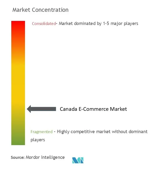 Canada E-commercce Market Concentration