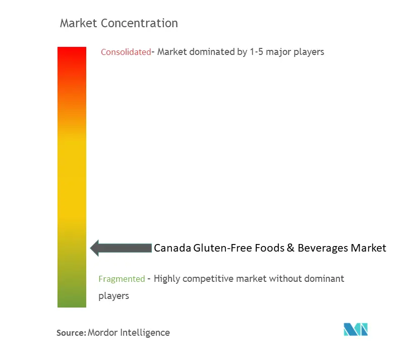 Canada Gluten-Free Foods & Beverages Market Concentration