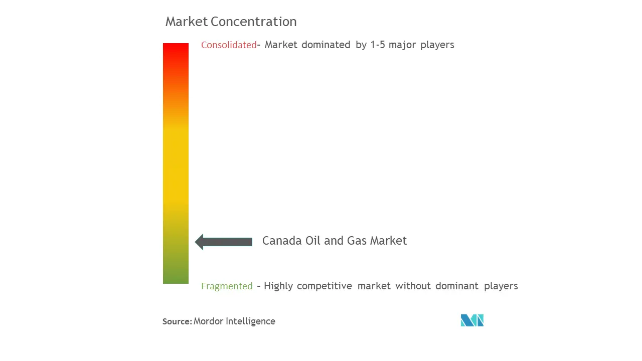 Canada Oil and Gas Market Concentration