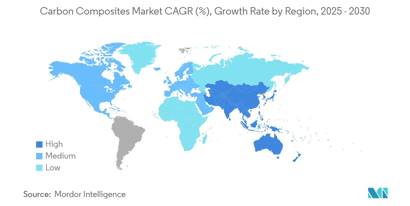 Carbon Composites Market CAGR (%), Growth Rate by Region