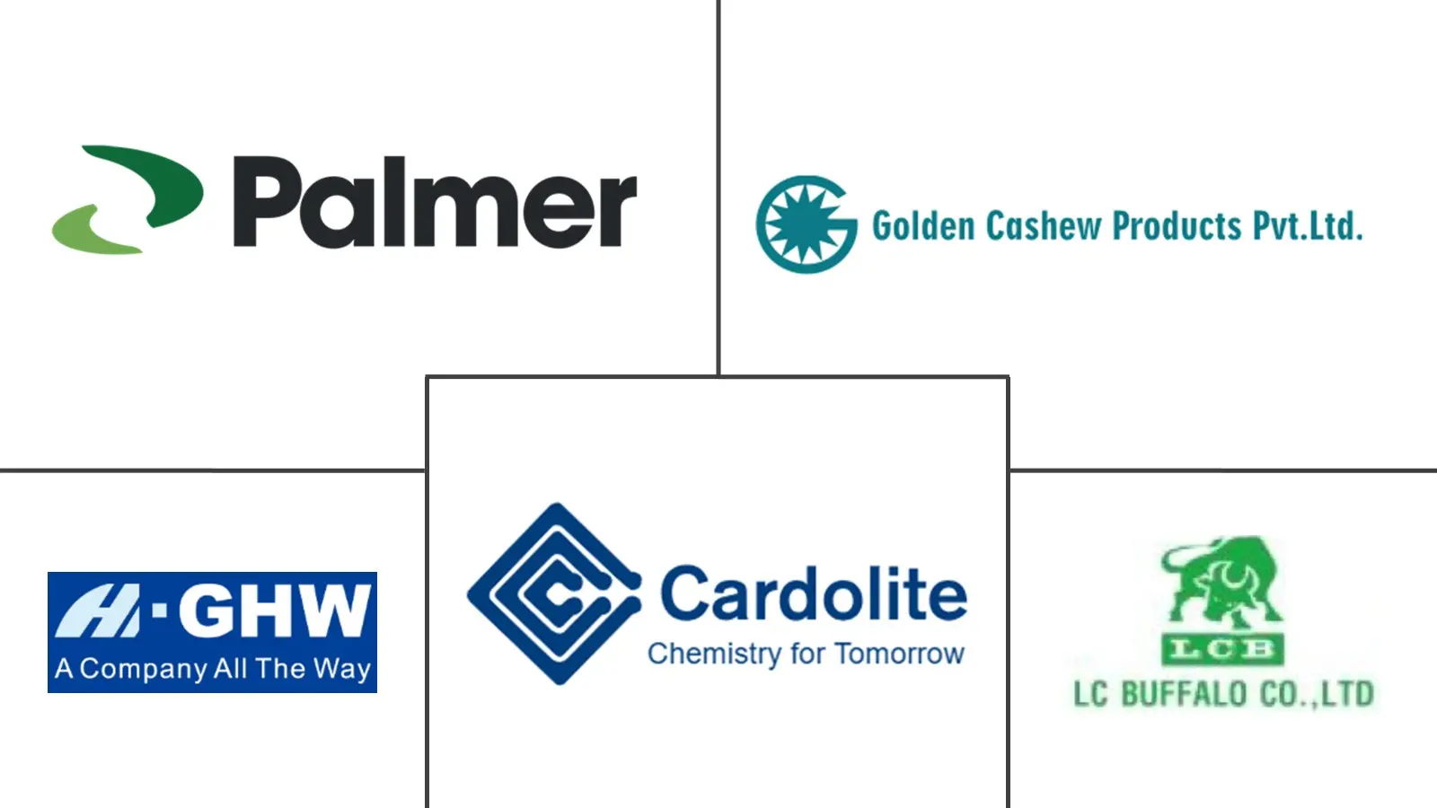 Major players in Cashew Nut Shell Liquid industry