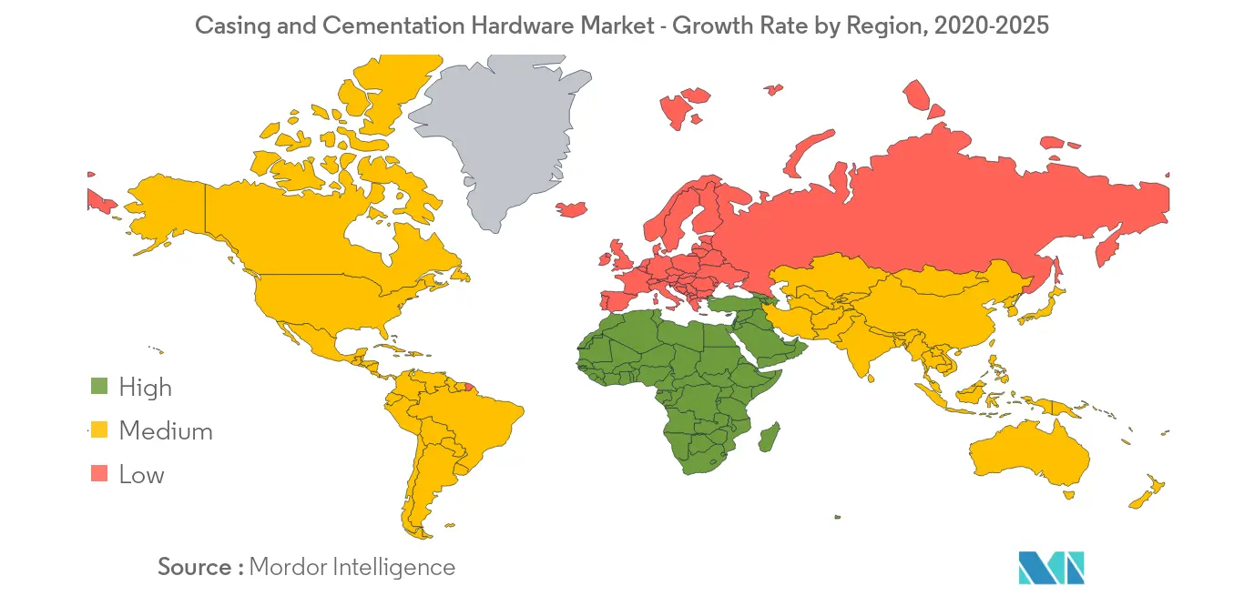 Casing Cementation Hardware Market, Growth Rate by Region
