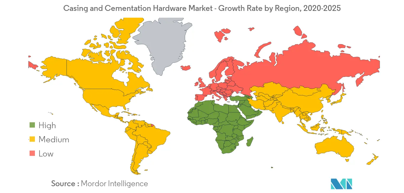 ケーシング・セメンテーション・ハードウェア市場、地域別成長率