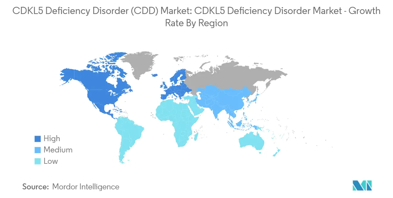 CDKL5 Deficiency Disorder (CDD) Market: CDKL5 Deficiency Disorder Market - Growth Rate By Region
