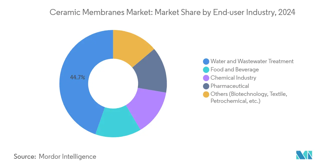 Ceramic Membranes Market: Market Share by End-user Industry