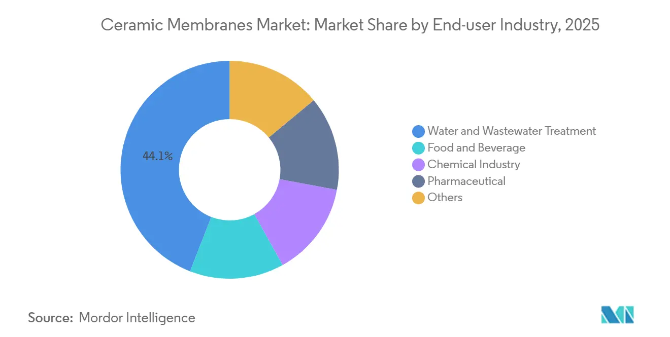 Ceramic Membranes Market: Market Share by End-user Industry