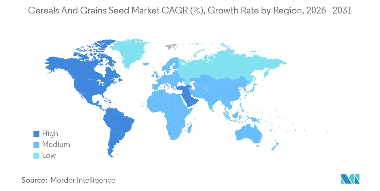 Cereals And Grains Seed Market CAGR (%), Growth Rate by Region