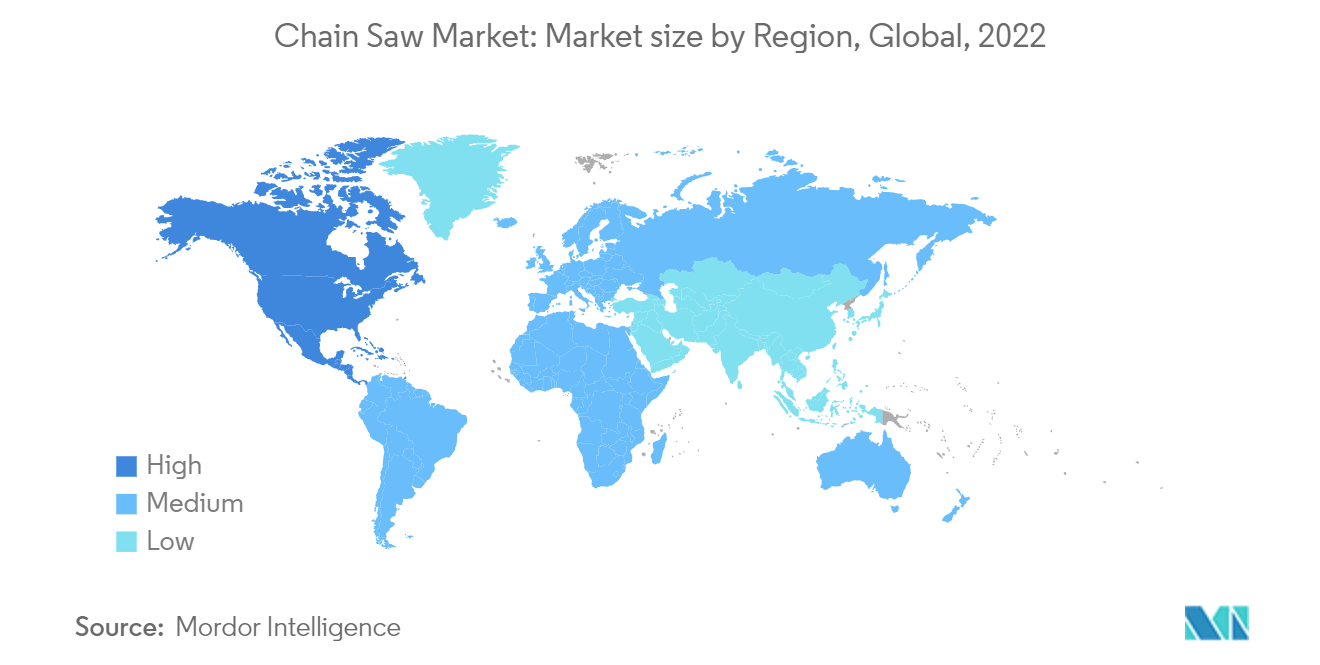 North America, By region, 2021