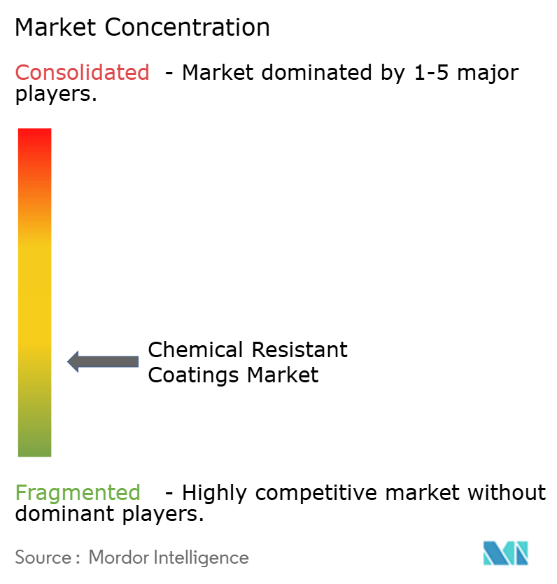 Chemical Resistant Coatings Market - Market Concentration