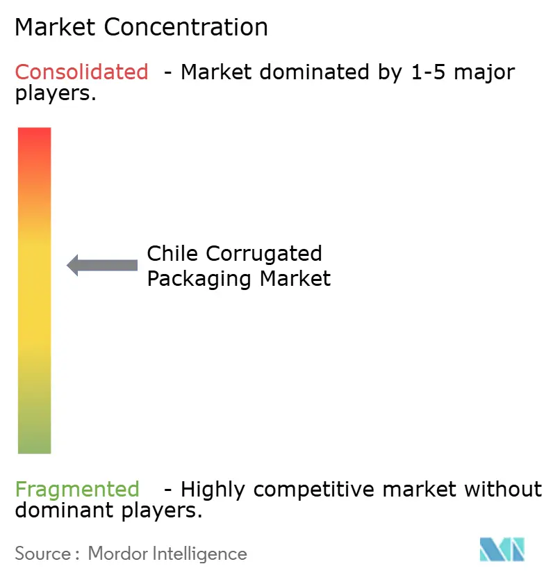 Chile Corrugated Packaging Market Concentration