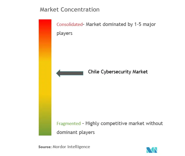 Chile Cybersecurity Market Concentration