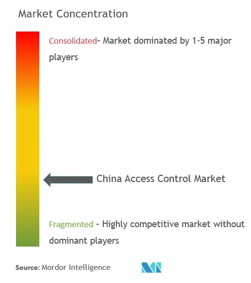 China Access Control Market Concentration