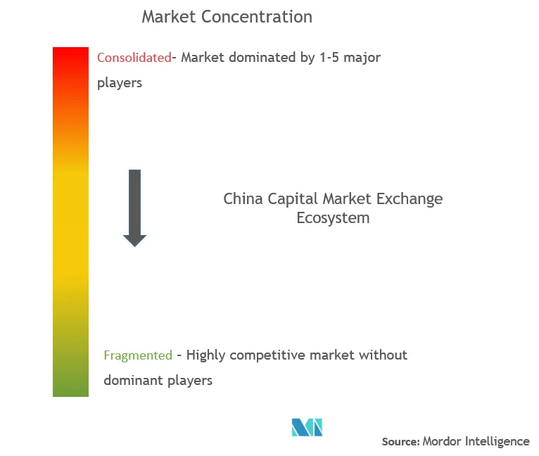 中国資本市場取引所エコシステム市場集中度
