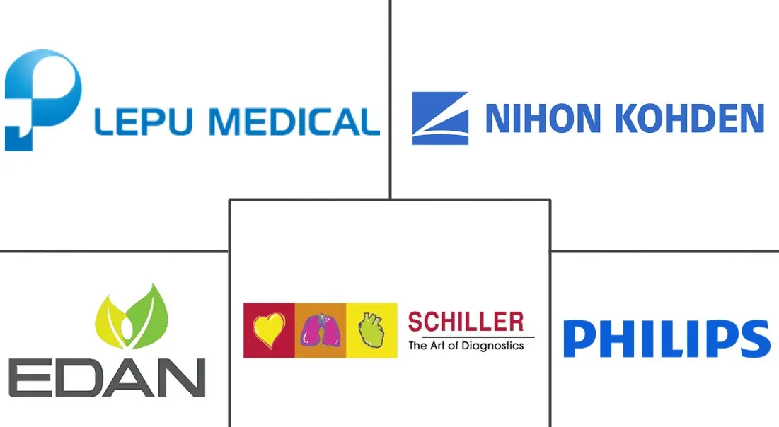 Principais participantes em Mercado de Eletrocardiógrafos (ECG) da China indústria
