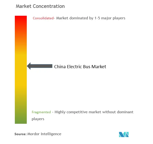 Concentración del mercado de autobuses eléctricos de China