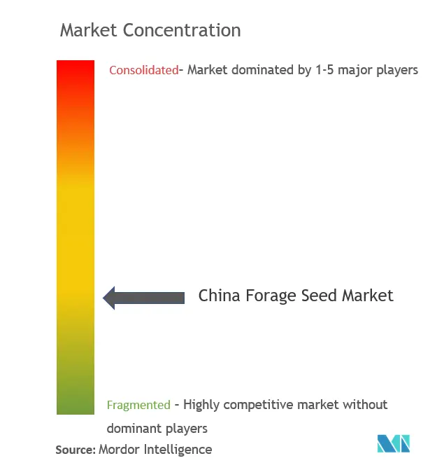 China Semilla forrajeraConcentración del Mercado