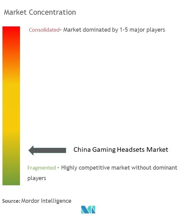 China Gaming Headsets Market Concentration