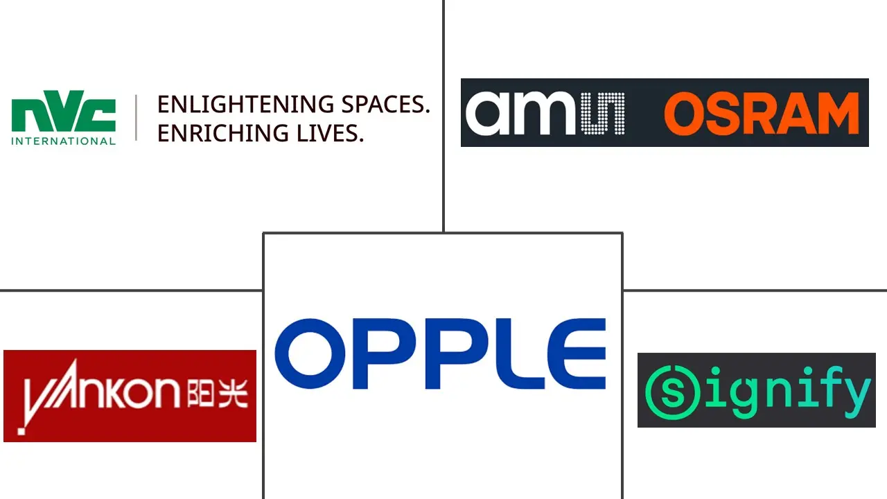 중국 실내 LED 바카라 규칙 산업의 주요 업체