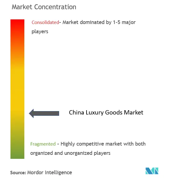 China Luxury Goods Market Concentration