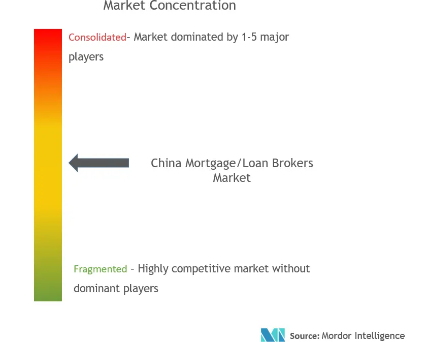 China Mortgage/Loan Brokers Market Concentration