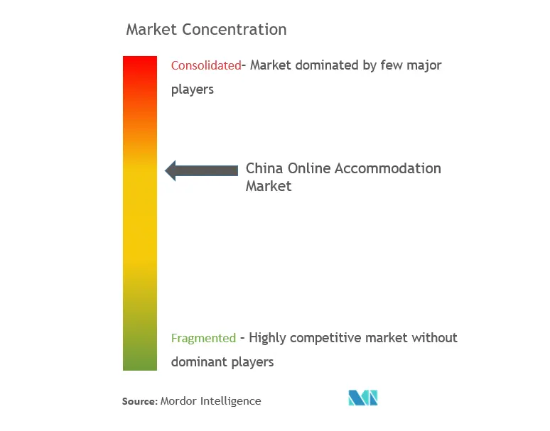 China Online Accommodation Market Concentration