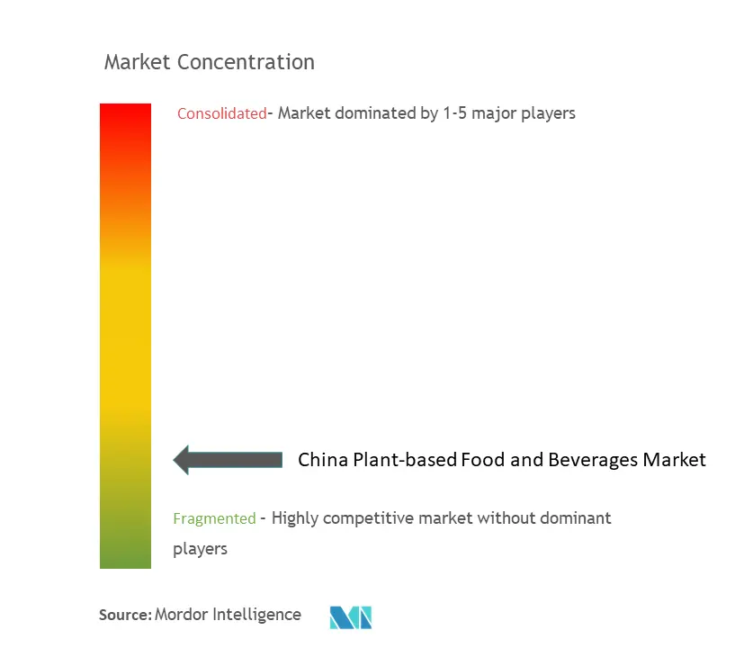 China Plant-based Food and Beverages Market Concentration