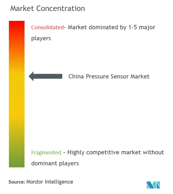 Concentração do mercado de sensores de pressão na China