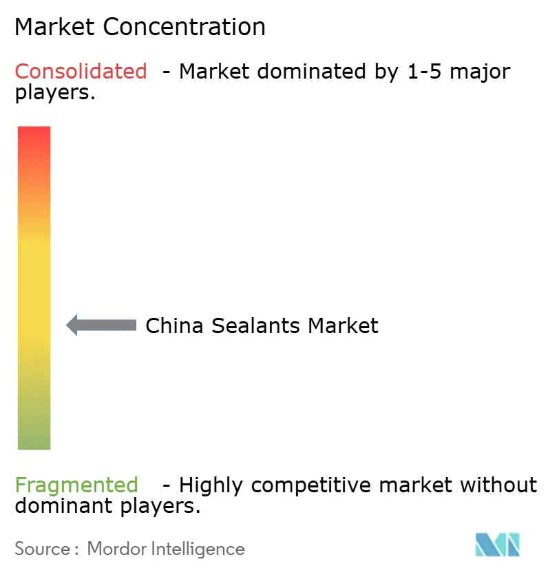 China Sealants Market Concentration