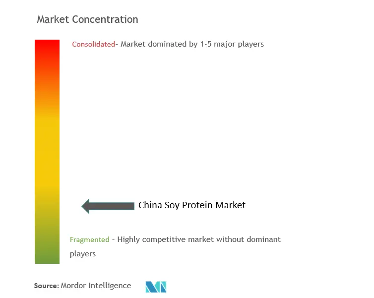 China Soy ProteinConcentración del Mercado