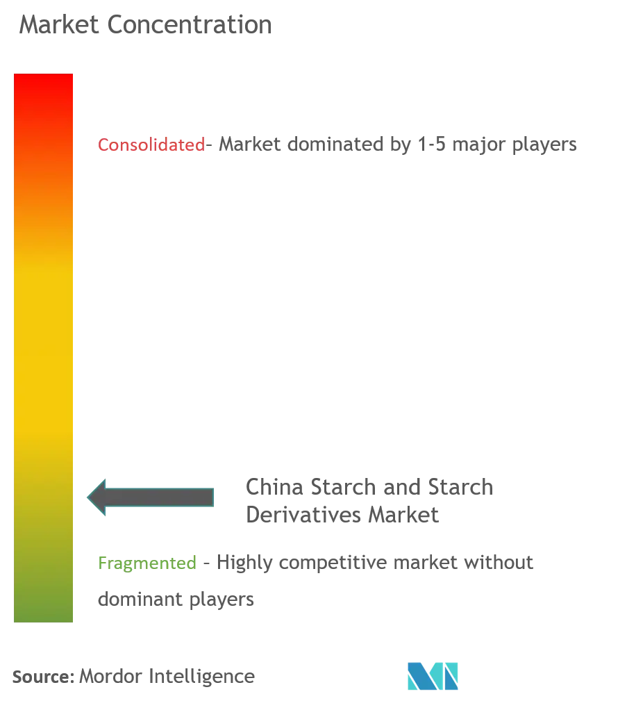 China Almidón y derivados del almidónConcentración del Mercado