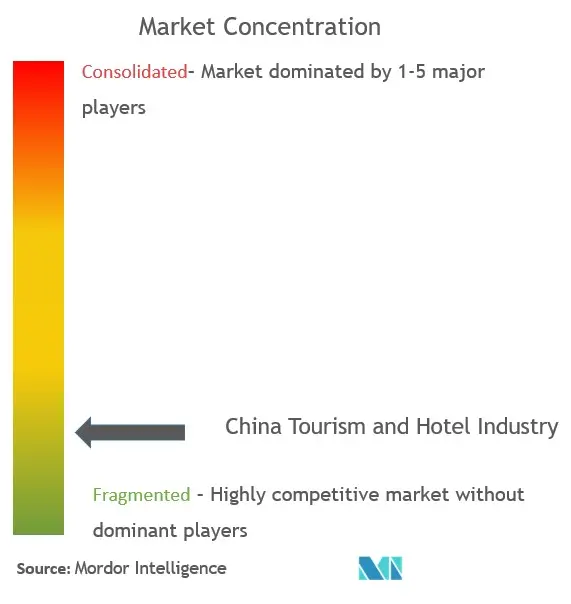 تركيز سوق السياحة والفنادق في الصين