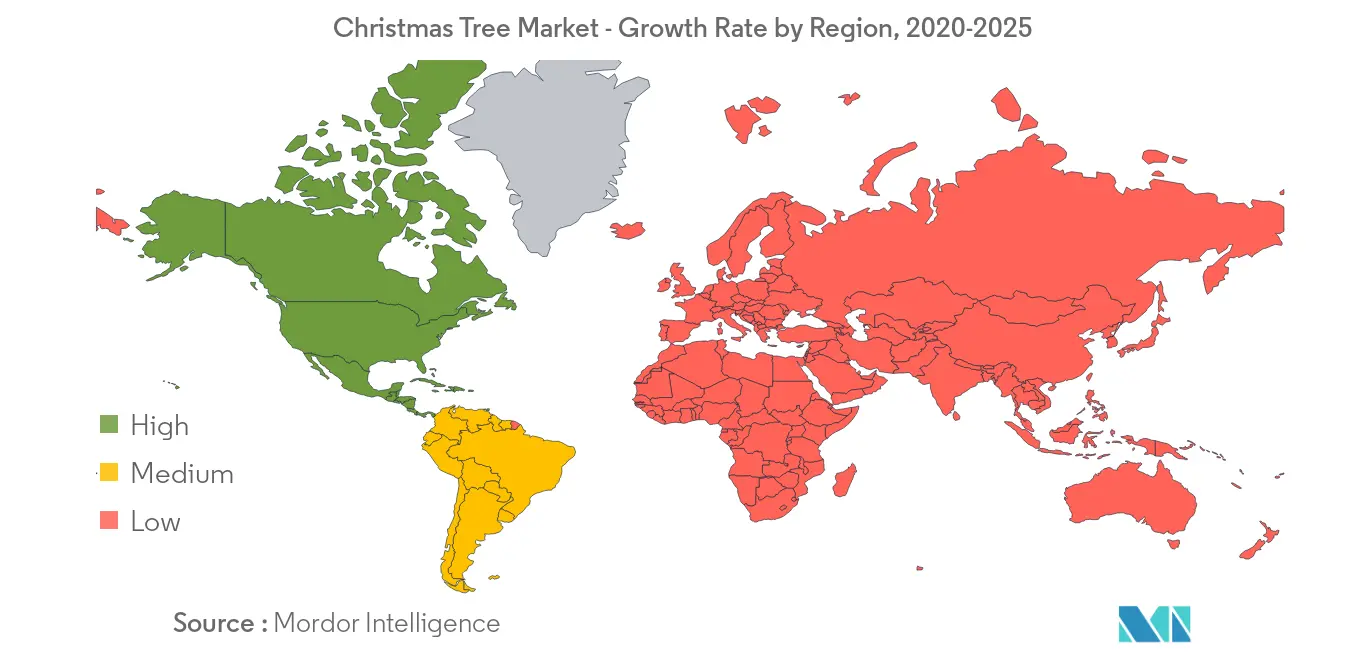 Christmas Tree Market - Growth Rate by Region