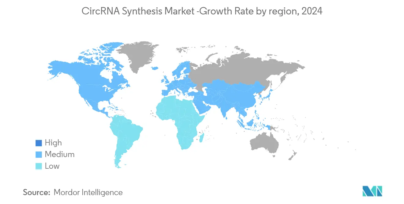 CircRNA Synthesis Market -Growth Rate by region