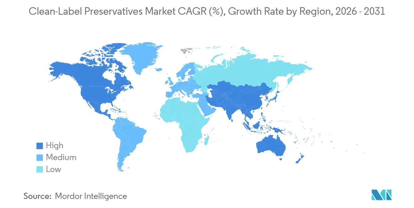 Clean-Label Preservatives Market Growth Rate by Region
