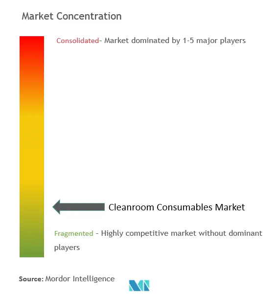 Marktkonzentration für Reinraum-Verbrauchsmaterialien