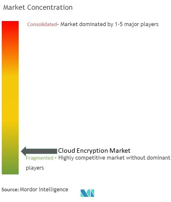 Concentración del mercado de cifrado en la nube