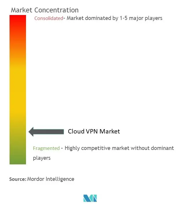 VPN en nuageConcentration du marché