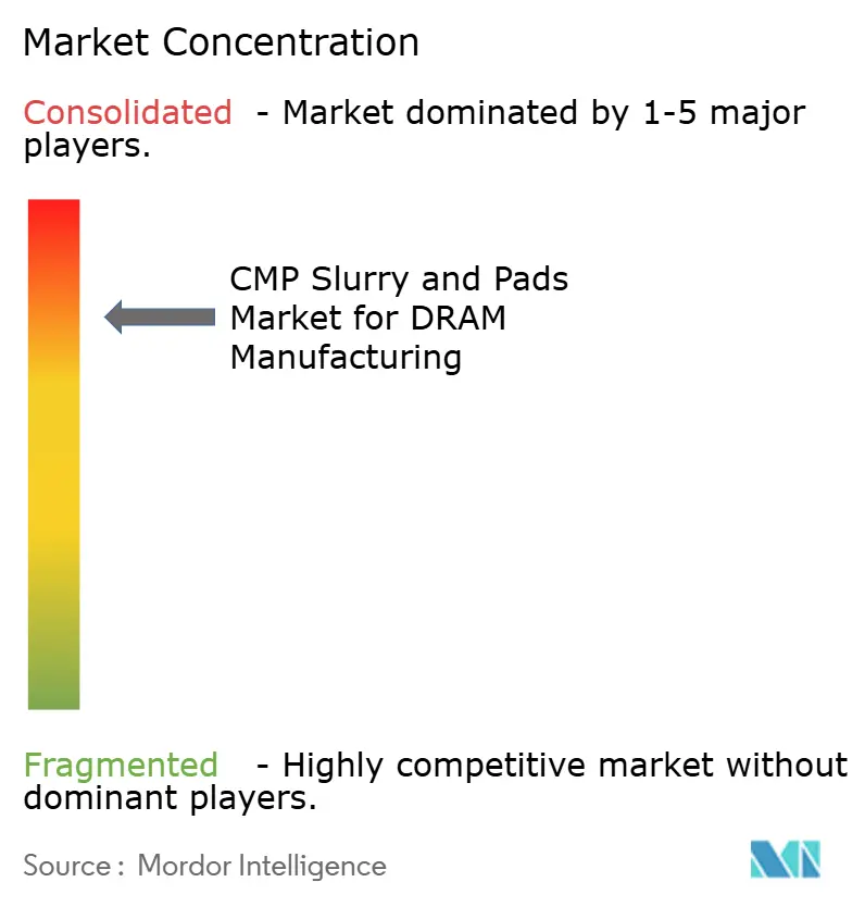 CMP Slurry and Pads Market For DRAM Manufacturing Market Concentration