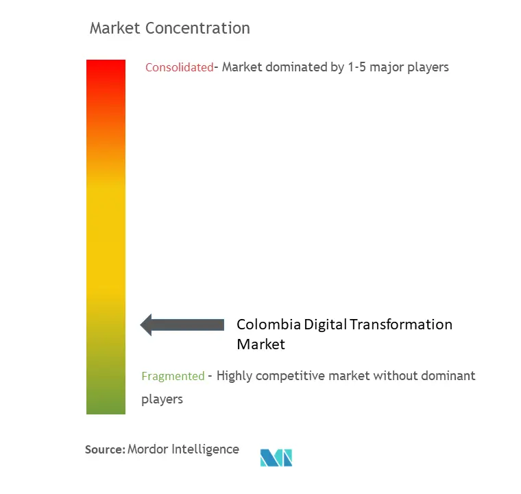 Colombia Digital Transformation Market Concentration