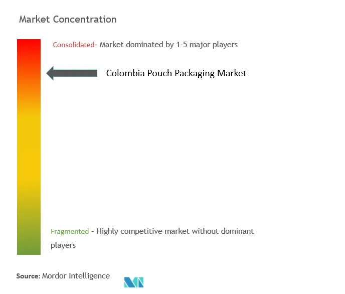 Colombia Pouch Packaging Market Concentration