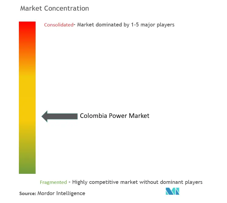 Colombia Power Market Concentration