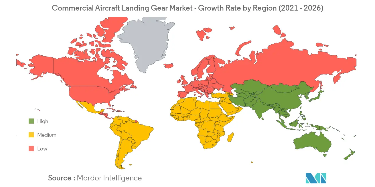 Commercial Aircraft Landing Gear Market Geography