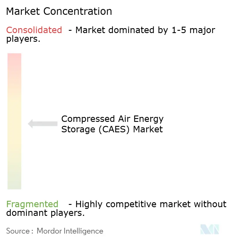 Compressed Air Energy Storage (CAES) Market - Market Concentration