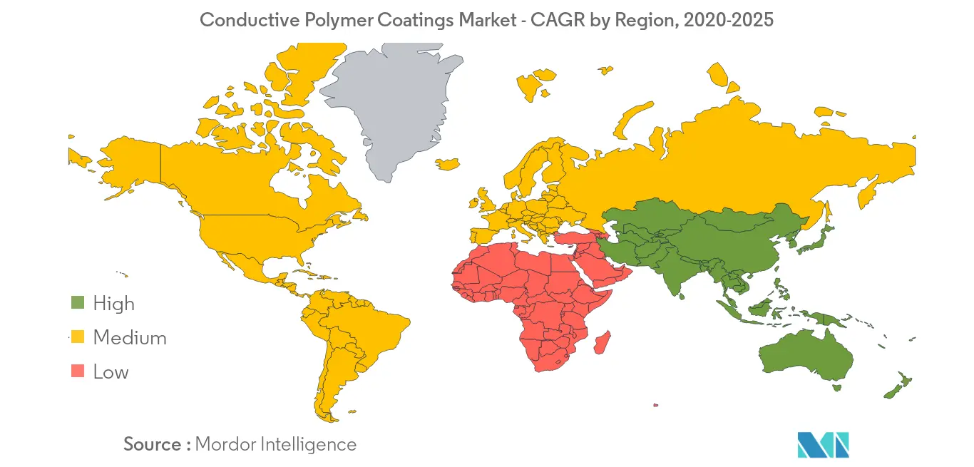 Conductive Polymer Coatings Market Geography growth