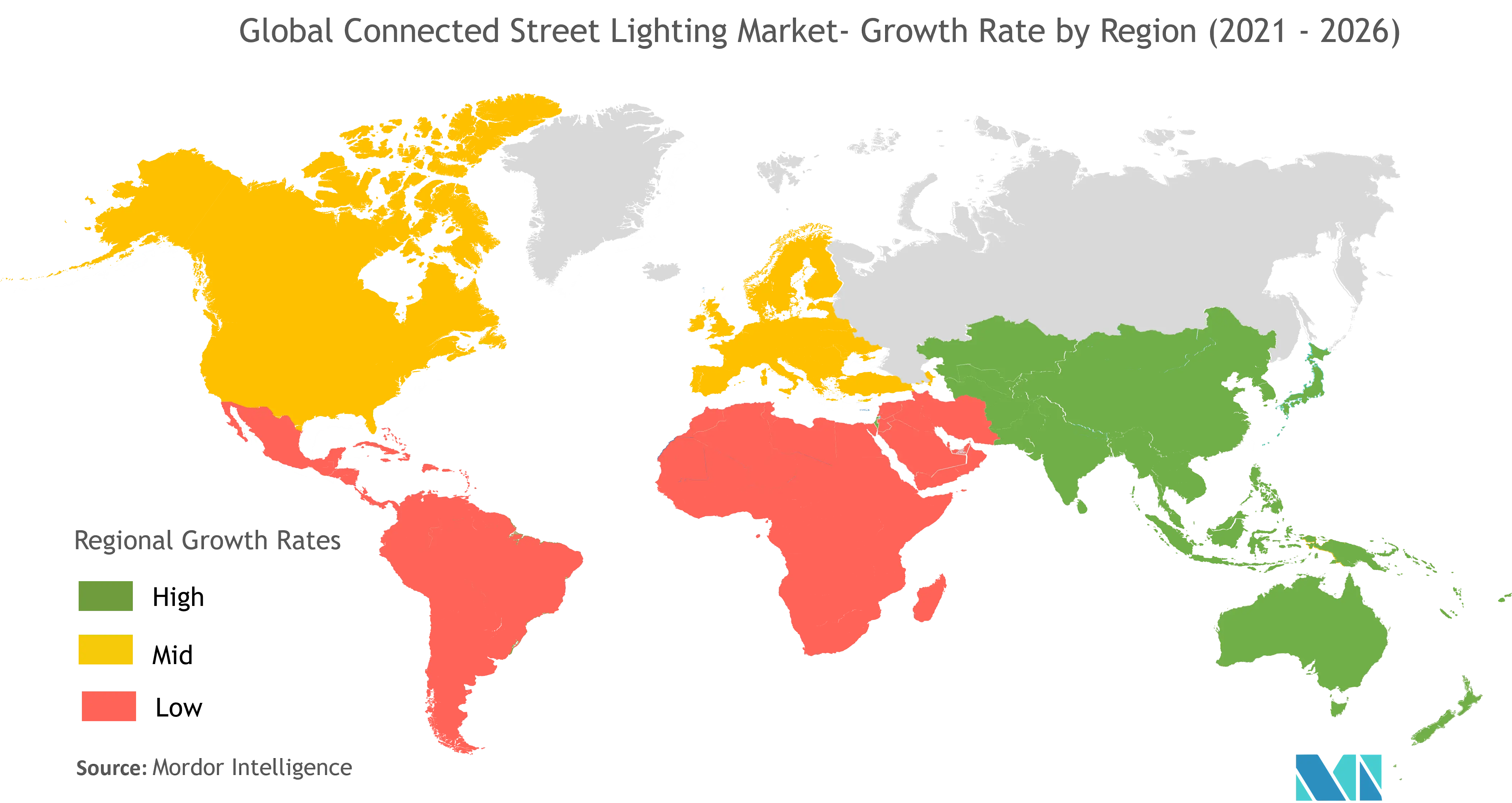 Connected Street Lighting Market Growth