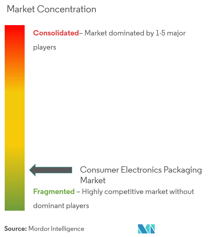 Embalaje de electrónica de consumoConcentración del Mercado